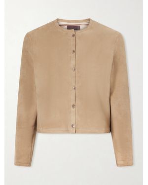 Stouls Astrid Suede Cardigan - Natural