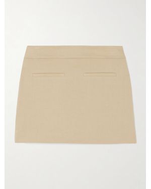 Veronica Beard Alvara Minirock Aus Twill Aus Einer Leinenmischung - Natur