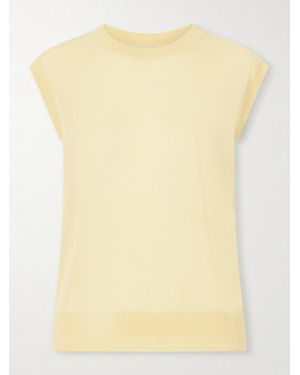 Another Tomorrow Wool Tank - Yellow