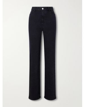 Rohe Lino Stretch High-Rise Straight-Leg Jeans - Blue