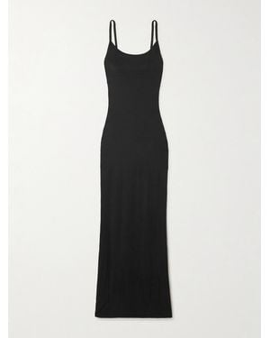 ÉTERNE Josie Stretch-Modal Jersey Maxi Dress - Black