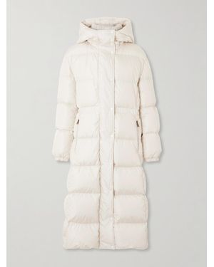 Moncler Chamer Daunenmantel Aus Gestepptem Shell Mit Kapuze - Natur