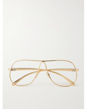 Miu Miu Aviator-Style-Tone Optical Glasses - Natural