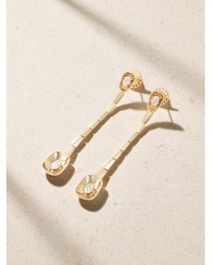 Nikos Koulis Look 18-Karat Diamond Earrings - Natural