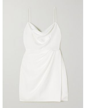 Halfpenny London Maisie Draped Satin Mini Dress - White