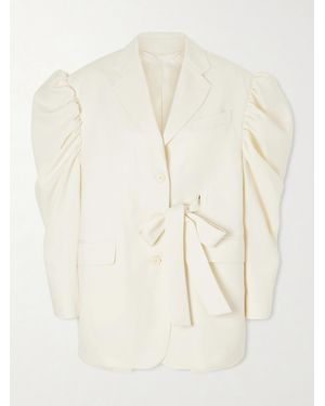 Simone Rocha Blazer Aus Webstoff Mit Cut-Out - Natur