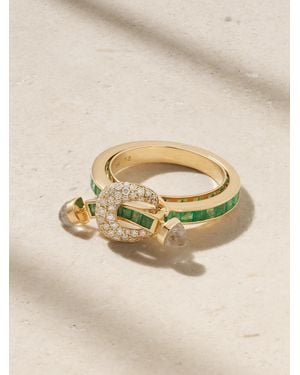 ANANYA Chakra 18-Karat Multi-Stone Ring - Natural