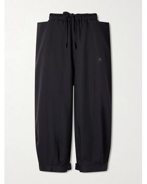 adidas Originals Y-3 Verkürzte Hose Mit Weitem Bein Aus Recyceltem Jersey - Blau