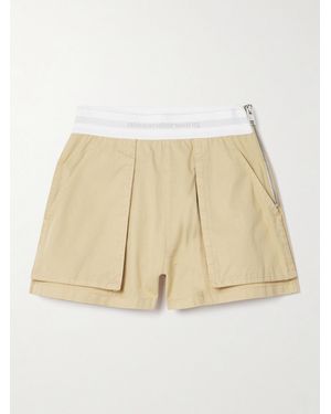 Alexander Wang Cotton-Drill Cargo Shorts - Natural
