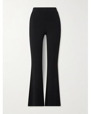 Altuzarra Florie Knitted Flared Trousers - Black
