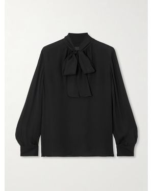 Nili Lotan Janese Schluppenbluse Aus Seidenchiffon - Schwarz