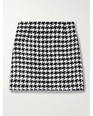 Carolina Herrera Mini-Jupe En Tweed Pied-De-Coq - Noir