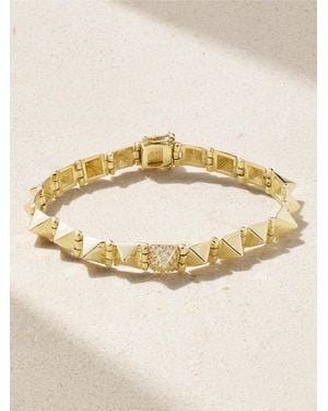 Anita Ko Small Spike 14-Karat Diamond Bracelet - Metallic