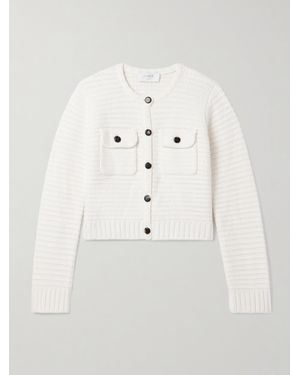 La Ligne Cardigan Aus Rippstrick - Natur