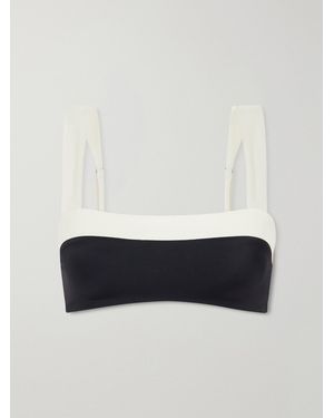 Away That Day Grenada Recycled Stretch Bikini Top - White