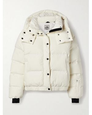 Perfect Moment Polar Flare Hooded Down Ski Jacket - Natural