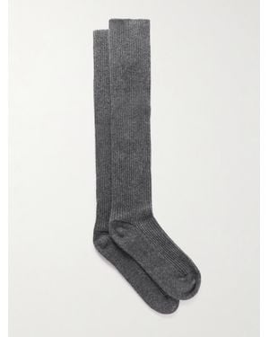 Lisa Yang Zeraphine Cashmere Knee Socks - Grey
