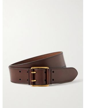 Saint Laurent Ceinture En Cuir Motorcycle - Marron
