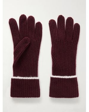 arch4 New Julian Cashmere Gloves - Red