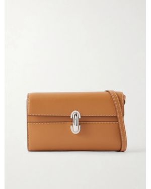 SAVETTE Symmetry Mini Leather Shoulder Bag - Brown