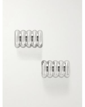 DEHANCHE Hollyhock Large-Tone Earrings - White