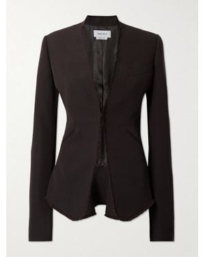 McQueen Blazer Aus Wolle Mit Fransen - Schwarz
