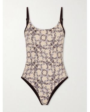 Loewe Paula's Ibiza Printed Swim Suit - Natural