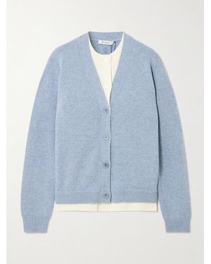 JW Anderson Mehrlagiger Cardigan Aus Einer Woll-Kaschmirmischung - Blau