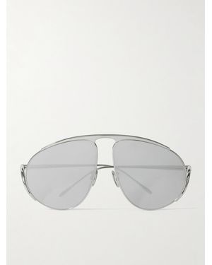 Loewe Aviator-Style-Tone Sunglasses - Gray