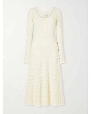 Cara Cara Avril Pointelle-Knit Cotton Midi Dress - Natural