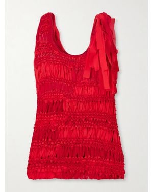Heirlome Juanita Silk Tank - Red