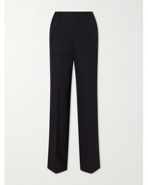 KHAITE Grenare Virgin Wool Straight-Leg Pants - Blue