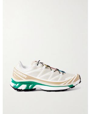 Salomon Xt-6 Sneakers Aus Mesh Mit Tpu-Besätzen - Weiß