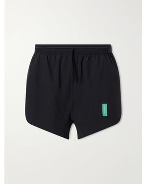 District Vision Split Logo-Appliquéd 2' Two-Way Stretch Shell Running Shorts - Blue