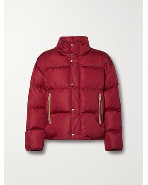 Moncler Genius 8 Palm Angels Color-Block Quilted Shell Down Jacket - Red