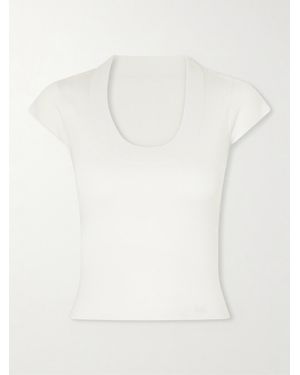 SIR. Mikkel Ribbed Wool T-Shirt - White