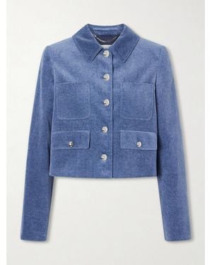 Altuzarra Astley Cotton Velvet Jacket - Blue