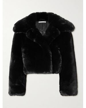Acne Studios Faux Fur Jacket - Black