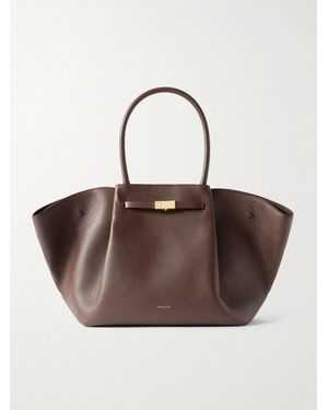 DeMellier London The New York Small Textured-Leather Tote - Brown