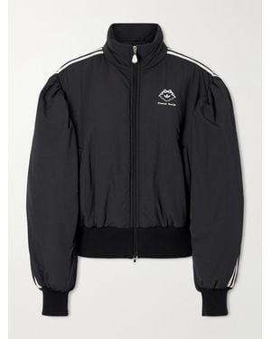 Simone Rocha Adidas Originals Firebird Logo-Embroidered Padded Shell Jacket - Black