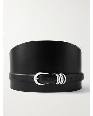 DEHANCHE Leather Waist Belt - Black