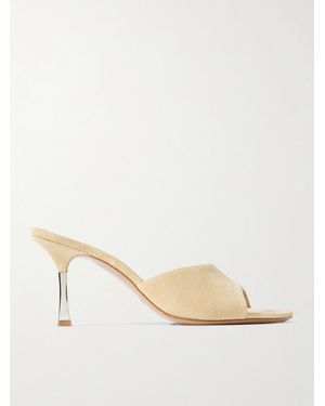 Paris Texas Lorena Suede Mules - Natural