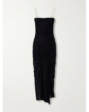 Maygel Coronel Liturgia Ruched Jersey Maxi Dress - Black