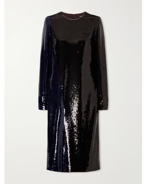 Tom Ford Sequin-Embellished Knee-Length Dress - Black