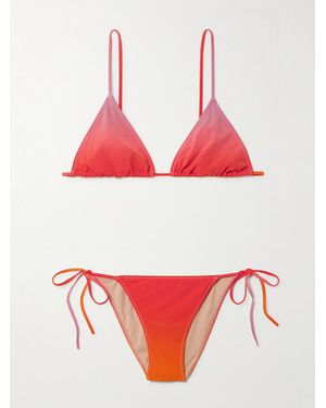 Lido Venti Triangel-Bikini Mit Farbverlauf - Rot