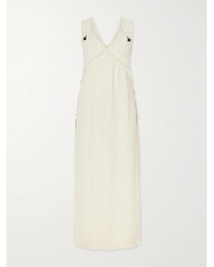 TOTEME Crepon Maxi Dress - White