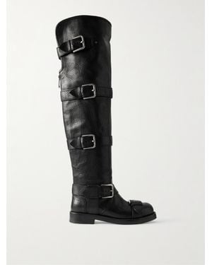 Dolce & Gabbana Bernini Overknees Aus Leder - Schwarz