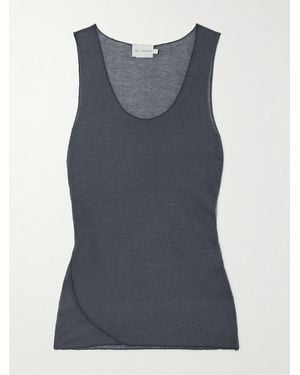 Deiji Studios Ribbed-Knit Tank - Blue
