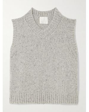 Suzie Kondi Nico Cropped Cashmere Jumper Vest - Grey