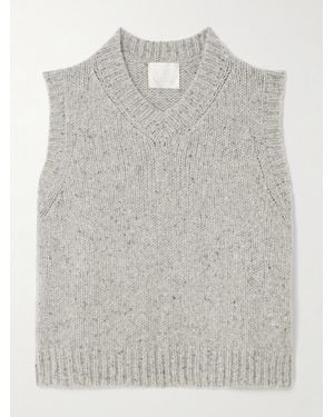 Suzie Kondi Nico Cropped Cashmere Jumper Vest - Grey